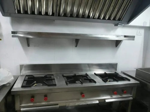 SS Three Burner Range