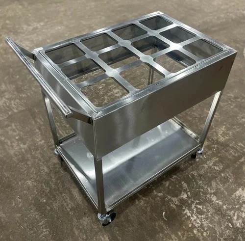 Stainless Steel Masala Trolley